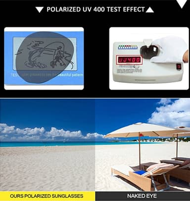 Polarisoidut aurinkolasit UV400 - musta / sininen