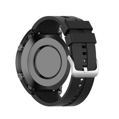 20 mm silikoniranneke For Huawei Watch GT 2 42mm, Samsung/Huawei Musta