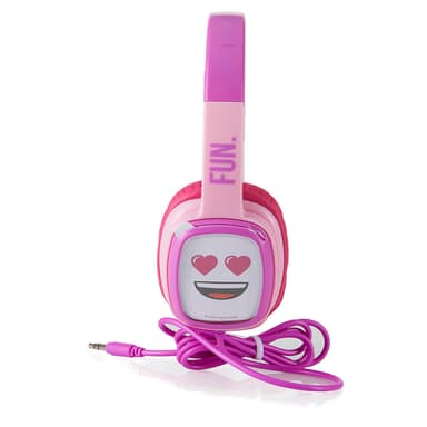 EMOJI Kuuloke Flip'N'Switch Junior On-Ear Langaton Rosa 85dB
