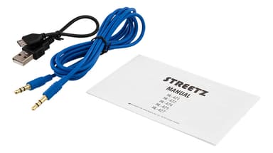 BT200 Foldable on-ear BT headset, 3.5 mm, blue