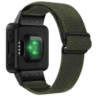 Garmin Forerunner 35/30 rannekoru nailon sotilaallinen vihreä