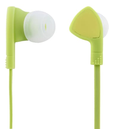 E110 In-ear headset, 1-button remote, 3.5mm, mic, lime gre