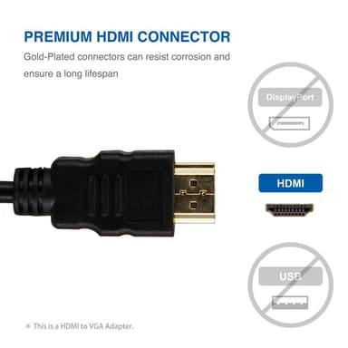 HDMI -VGA -yhteensopiva sovitin