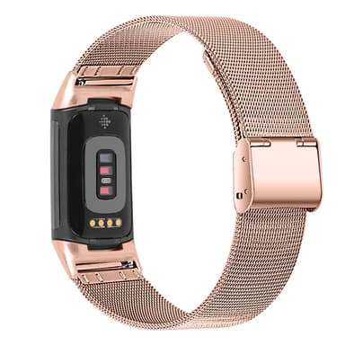Fitbit Charge 5 ranneke ruostumattomasta teräksestä ruusukulta