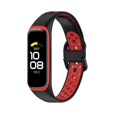 Samsung Galaxy Fit 2 SM-R220 ranneke silikoni musta / punainen