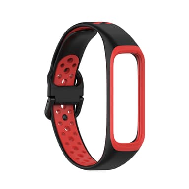 Samsung Galaxy Fit 2 SM-R220 ranneke silikoni musta / punainen
