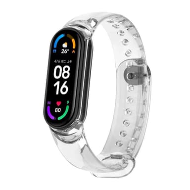 Pehmeä väriä muuttava TPU-ranneke Samsung Galaxy Fit 2:lle Läpinäkyvä