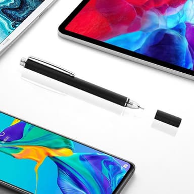 Stylus-kynä levykärjillä ja kannella Universal 7 mm Musta