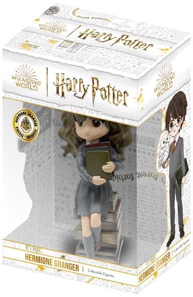 Plastoy Harry Potter figuuri (Hermione Granger ja loitsukirjapino)