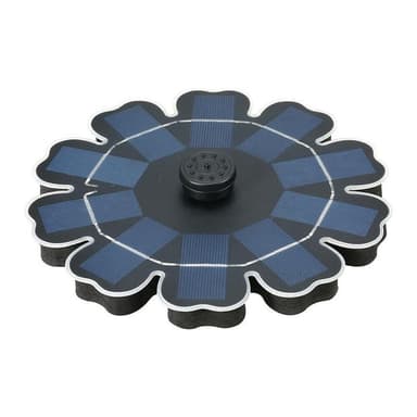 Flytande fontän som drivs av solceller