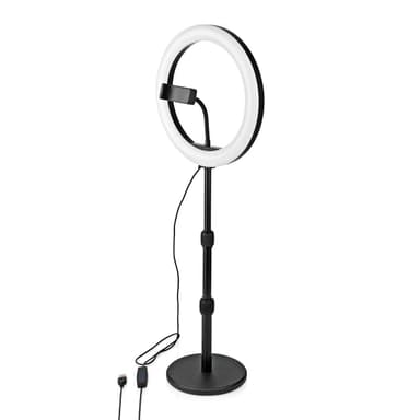 Nedis Rengasvalo | 10 inch | 120 LED's | 2700 - 6700 K | Työpöytä | Musta