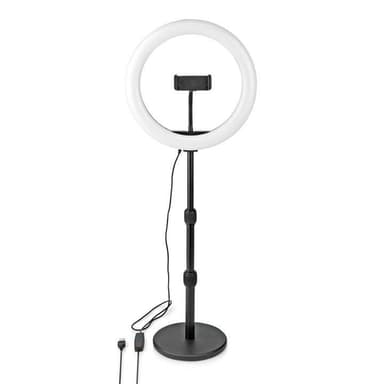 Nedis Rengasvalo | 10 inch | 120 LED's | 2700 - 6700 K | Työpöytä | Musta