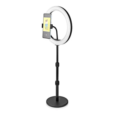 Nedis Rengasvalo | 10 inch | 120 LED's | 2700 - 6700 K | Työpöytä | Musta