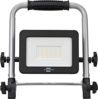 Brennenstuhl Ladattava LED-työvalo EL 2000 MA 20W sisä- ja ulkotiloihin IP54 (työmaavalo 2150lm, jossa 2 kytkentätasoa ja varavirtalähdetoiminto, jopa 6 tunnin valon kesto, alhaisen akun varoitus, tilaa säästävä taitettavan kehyksen ansiosta)