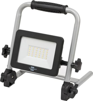 Brennenstuhl Ladattava LED-työvalo EL 2000 MA 20W sisä- ja ulkotiloihin IP54 (työmaavalo 2150lm, jossa 2 kytkentätasoa ja varavirtalähdetoiminto, jopa 6 tunnin valon kesto, alhaisen akun varoitus, tilaa säästävä taitettavan kehyksen ansiosta)
