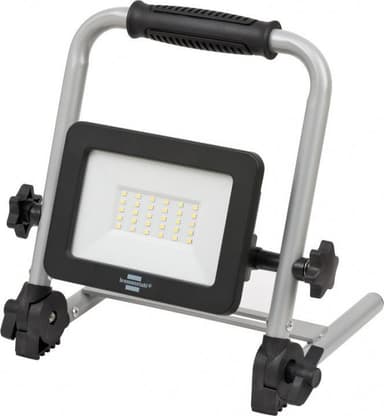 Brennenstuhl Ladattava LED-työvalo EL 2000 MA 20W sisä- ja ulkotiloihin IP54 (työmaavalo 2150lm, jossa 2 kytkentätasoa ja varavirtalähdetoiminto, jopa 6 tunnin valon kesto, alhaisen akun varoitus, tilaa säästävä taitettavan kehyksen ansiosta)