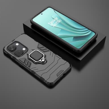 SKALO OnePlus Nord 3 5G / Ace 2V Armor Hybridi metallirengas kuori - Musta