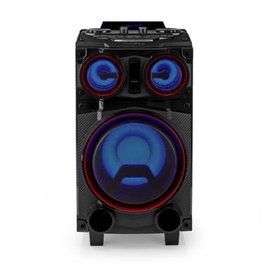 Nedis Bluetooth® Party Speaker | Suurin akun toistoaika: 6.5 tuntia | 120 W | Kantokahva | Juhlavalot | Taajuuskorjain | Musta