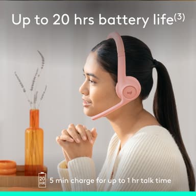 Logitech Zone 300 langaatomat kuulokkeet (ruusu)