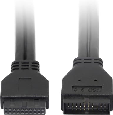 NÖRDIC 20-nastainen USB-jatkokaapeli uros-naaras 25cm