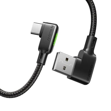 Mcdodo CA-7520 USB C–USB vino kaapeli nopeaan lataukseen ja synkronointiin, LED, 1,2 m