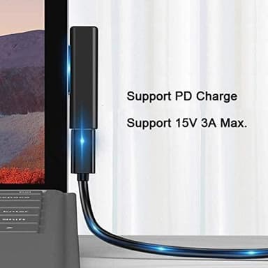 NÖRDIC USB-C-lataussovitin Microsoft Surfacelle 15V3A 45W