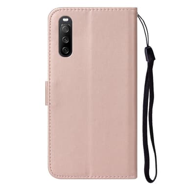SKALO Sony Xperia 10 V Lompakkokotelo PU-nahkaa - Ruusukulta