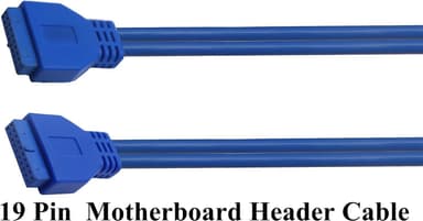 NÖRDIC 20-nastainen USB 3.0 -jatkokaapeli naaras-naaras 25 cm