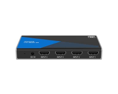 NÖRDIC HDMI 2.1 -kytkin 4 - 1 8K60Hz 4K120Hz CEC HDR Dolby Atmos, True HD, Digital Plus, DTS-HD Master