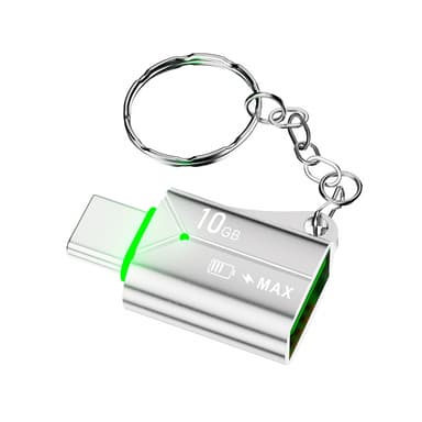 NÖRDIC USB-A OTG naaras - USB C -urossovitin USB 3.2 Gen 2 10Gbps, hopea