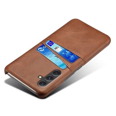 SKALO Samsung A55 5G PU-nahkainen Suojakuori Lompakolla - Ruskea