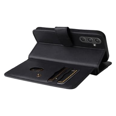 SKALO Samsung A55 5G 10-lokeroa Lompakkokotelo - Musta