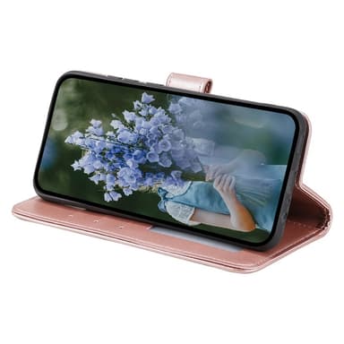 SKALO Samsung A55 5G Mandala lompakkokotelo - Ruusukulta