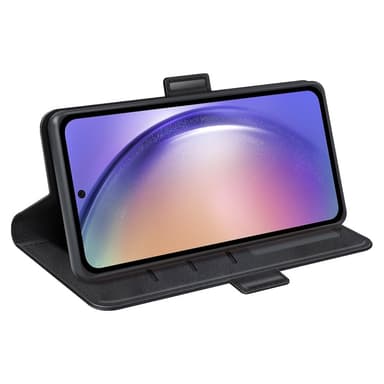 SKALO Samsung A55 5G Premium Wallet Lompakkokotelo - Musta