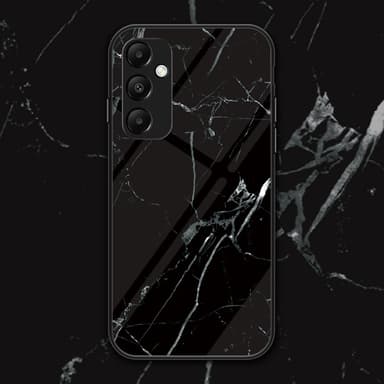 SKALO Samsung A35 5G Marmori karkaistu lasi TPU-suojakuori - #2