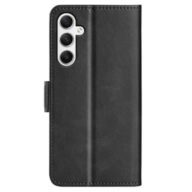 SKALO Samsung A35 5G Premium Wallet Lompakkokotelo - Musta