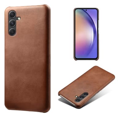 SKALO Samsung A35 5G PU-nahkainen Suojakuori - Ruskea