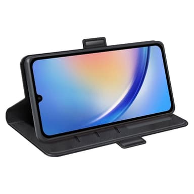 SKALO Samsung A35 5G Premium Wallet Lompakkokotelo - Musta