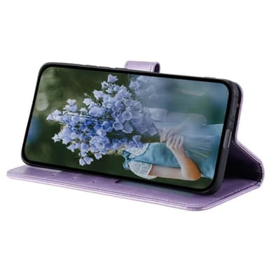 SKALO Samsung A35 5G Mandala lompakkokotelo - Violetti