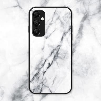 SKALO Samsung A35 5G Marmori karkaistu lasi TPU-suojakuori - #4