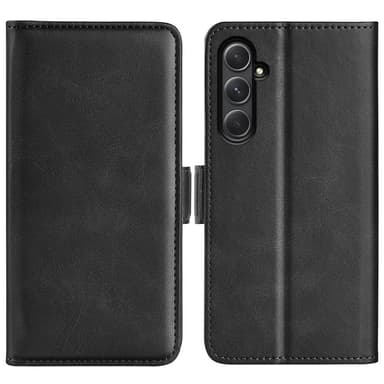 SKALO Samsung A55 5G Premium Wallet Lompakkokotelo - Musta
