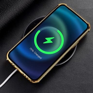 SKALO Samsung A35 5G Krokotiili Kultainen Reuna Kuori - Musta