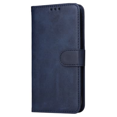 SKALO Samsung A35 5G PU-nahkainen Lompakkokotelo - Sininen