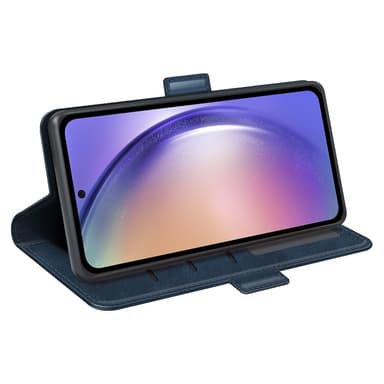 SKALO Samsung A55 5G Premium Wallet Lompakkokotelo - Sininen