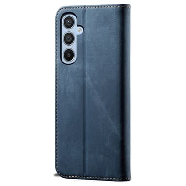 SKALO Samsung A55 5G Jeans Lompakkokotelo - Sininen