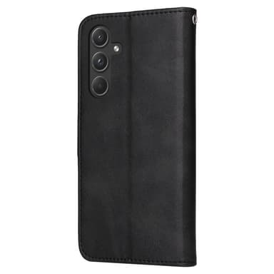 SKALO Samsung A55 5G PU-nahkainen Lompakkokotelo - Musta