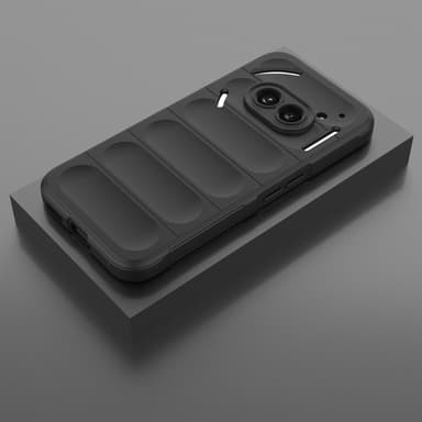 SKALO Nothing Phone (2a) Rugged Bumpers TPU-suojakuori - Musta