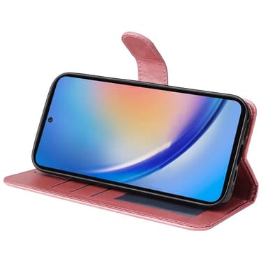 SKALO Samsung A35 5G PU-nahkainen Lompakkokotelo - Pinkki