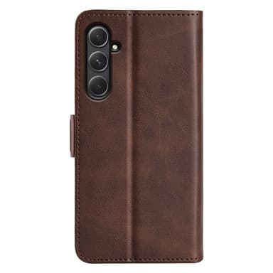 SKALO Samsung A55 5G Premium Wallet Lompakkokotelo - Ruskea