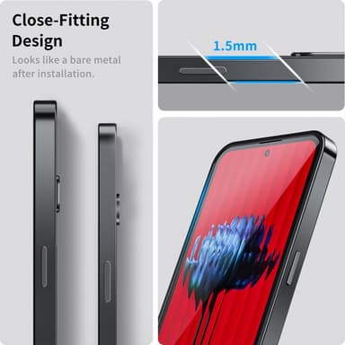 SKALO Nothing Phone (2a) Magic Shield Metal Magnetic Ring - Musta